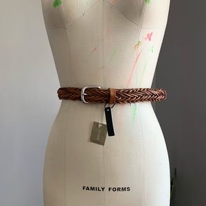 J. CREW Leather Braided Belt